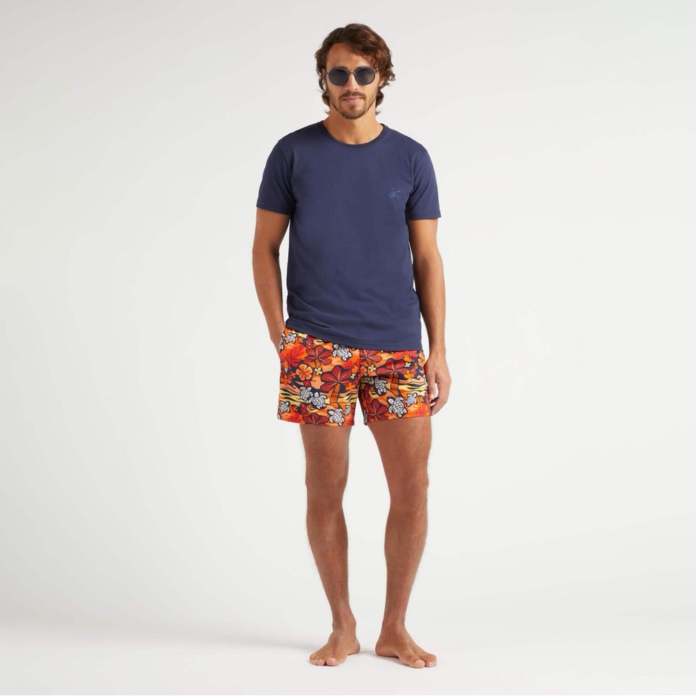 ORGANIC COTTON T-SHIRT MONOI TURTLES BACK PRINT - Picture 5 of 6